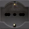 Gewiss System Black presa 2P+T 16 A 250 V ac nera
