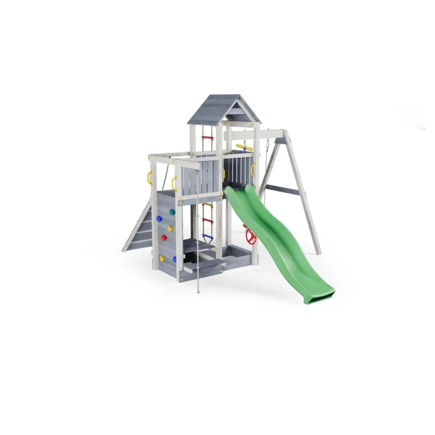 Gioco da giardino Activer con scivolo e altalena 390x285xh262 cm