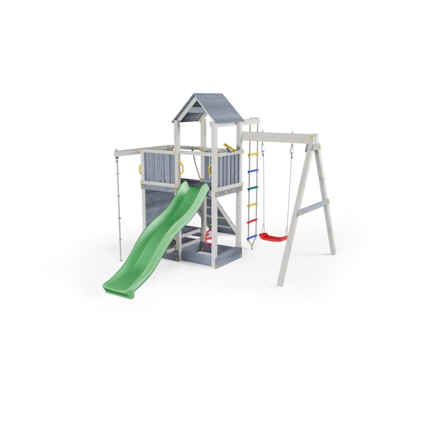 Gioco da giardino Activer con scivolo e altalena 390x285xh262 cm