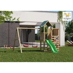 Gioco da giardino Chester con scivolo e altalene 308x335xh245 cm