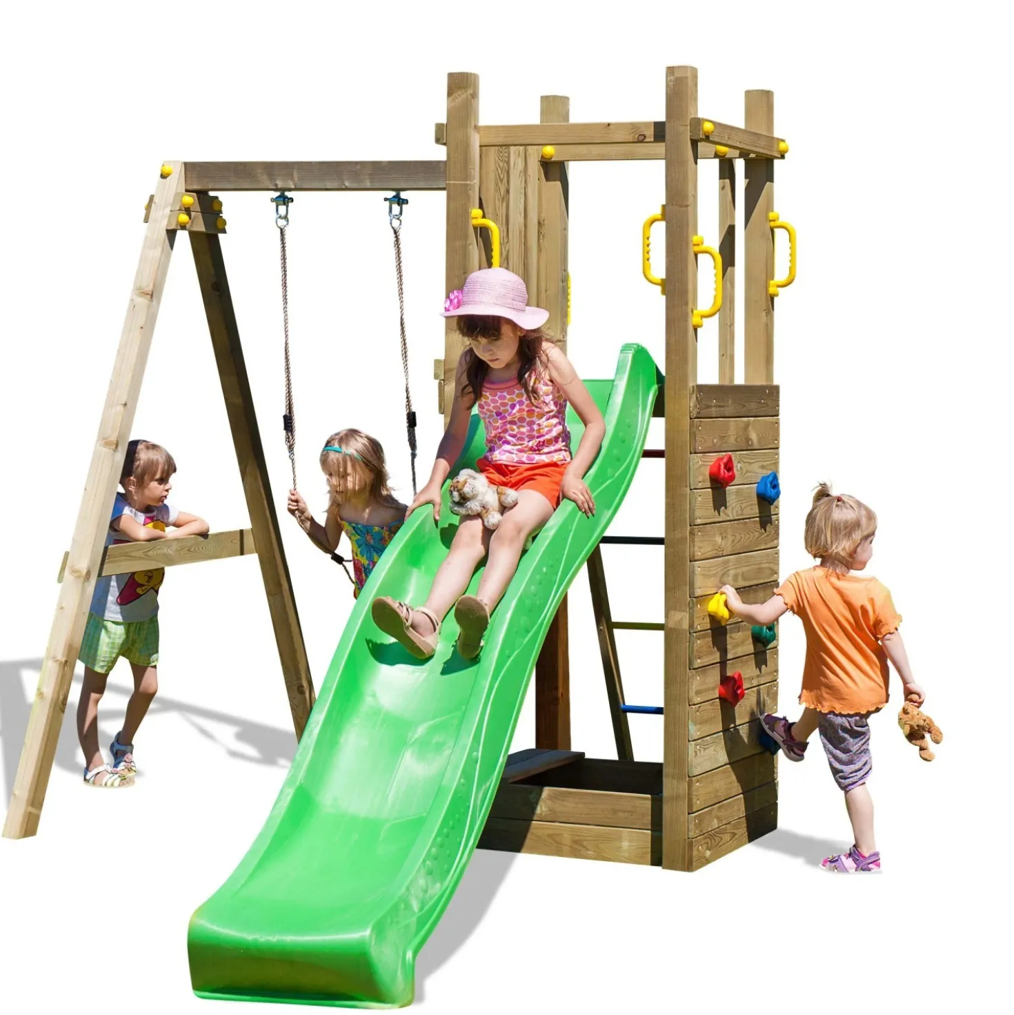 Gioco da giardino Funny 3 scivolo e altalena 290 x 200 x h210 cm
