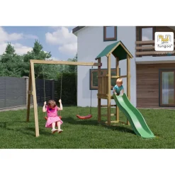 Gioco da giardino Lucas con scivolo e altalene 310x275xh245 cm