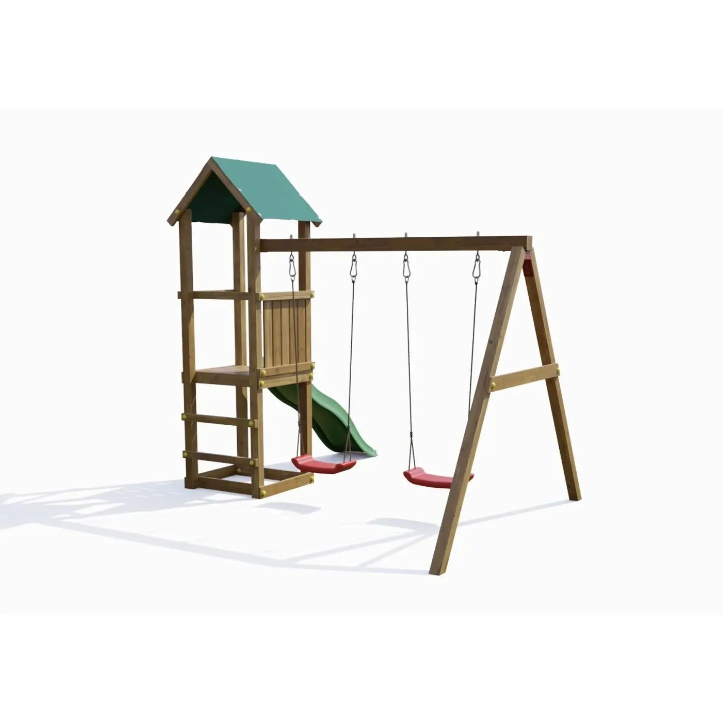 Gioco da giardino Lucas con scivolo e altalene 310x275xh245 cm