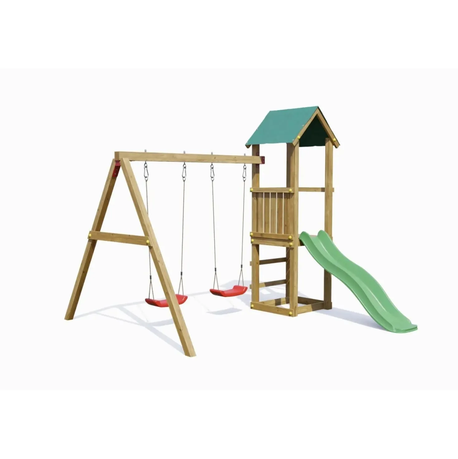 Gioco da giardino Lucas con scivolo e altalene 310x275xh245 cm