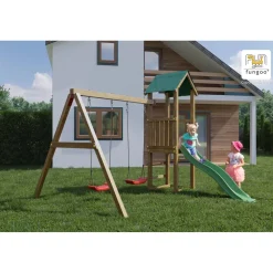 Gioco da giardino Lucas con scivolo e altalene 310x275xh245 cm