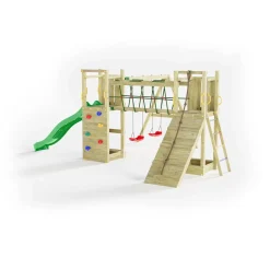 Gioco da giardino Maxi Funny con scivolo e altalene 525x398xh210 cm