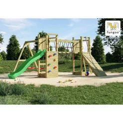 Gioco da giardino Maxi Funny con scivolo e altalene 525x398xh210 cm