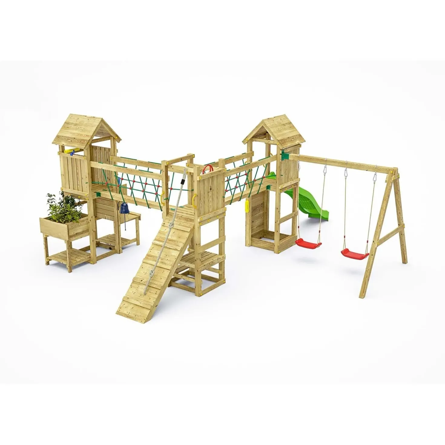 Gioco da giardino Optimizer scivolo e altalene 612 x 518 x h257cm