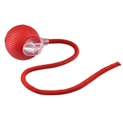 Gioco per gatti Catch Me pallina con cordino rosso ricaricabile