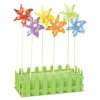 Girandole da giardino floreali in palstica multicolor