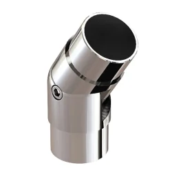 Giunto regolabile corrimano inox 304 90/180 ø 42,4x1,45 cm lucido