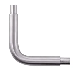 Giunzione curva 90° per tubo 12x1,5 mm satinato