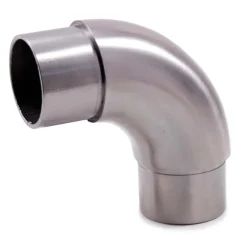 Giunzione curva 90° per tubo 42,4x2 mm satinato