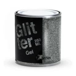 Glitter in gel Argento 250 ml