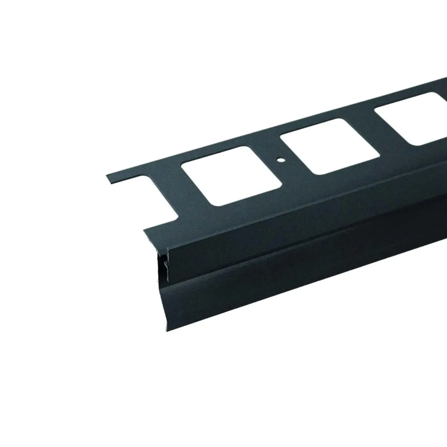 Gocciolatoio balcone alluminio verniciato fumo di londra sp 12 mm L 2,70 m