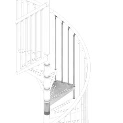Gradino scala Zenon Ø 120 cm acciaio