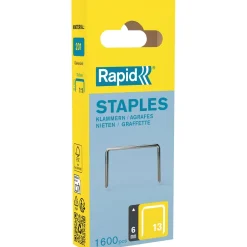 Graffe a filo fine Rapid No. 13 zincate da 6mm