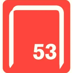 Graffe a filo fine Rapid No. 53 zincate da 6 mm