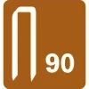 Graffe Rapid No. 90 a corona stretta da 25 mm