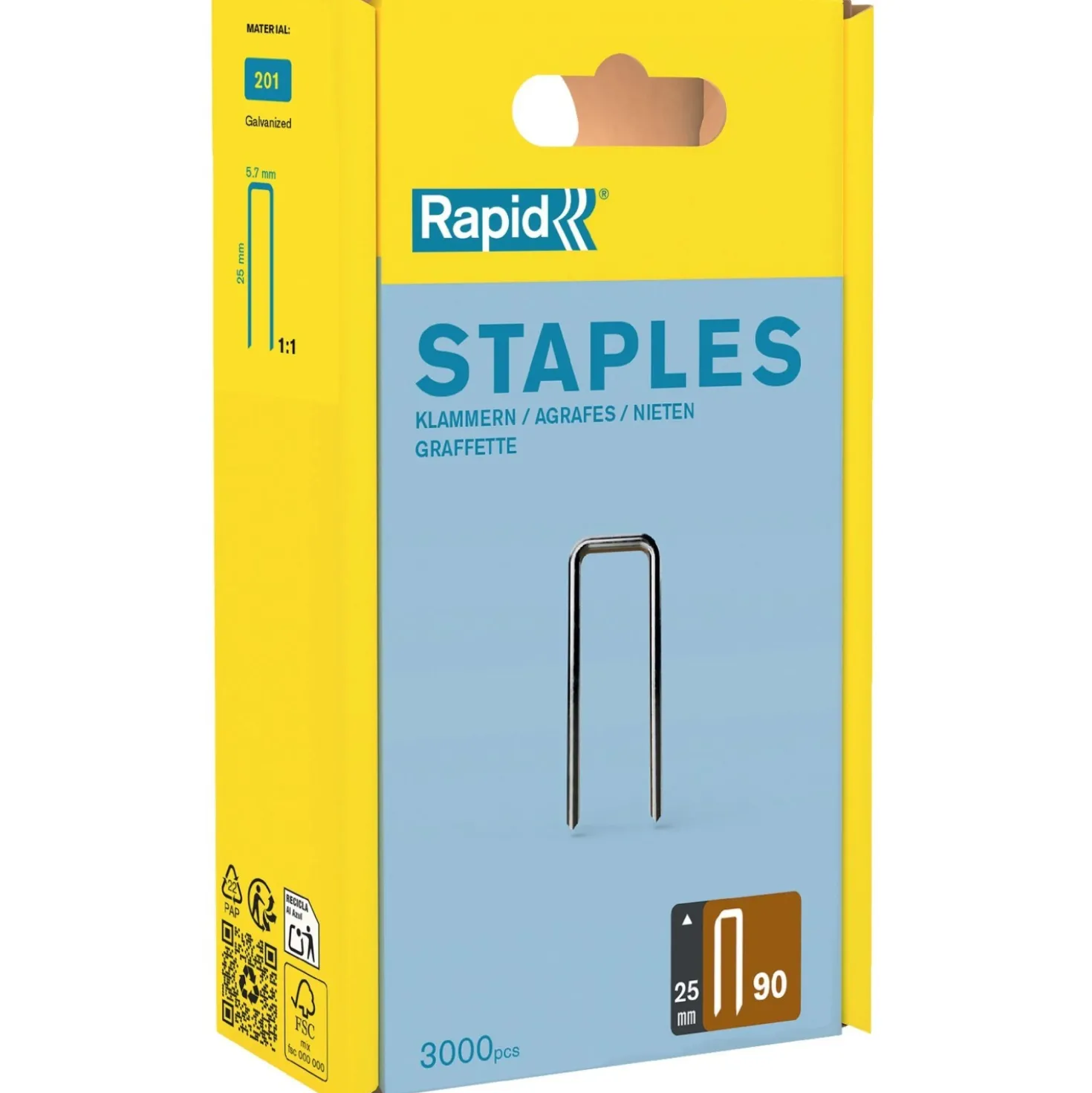 Graffe Rapid No. 90 a corona stretta da 25 mm