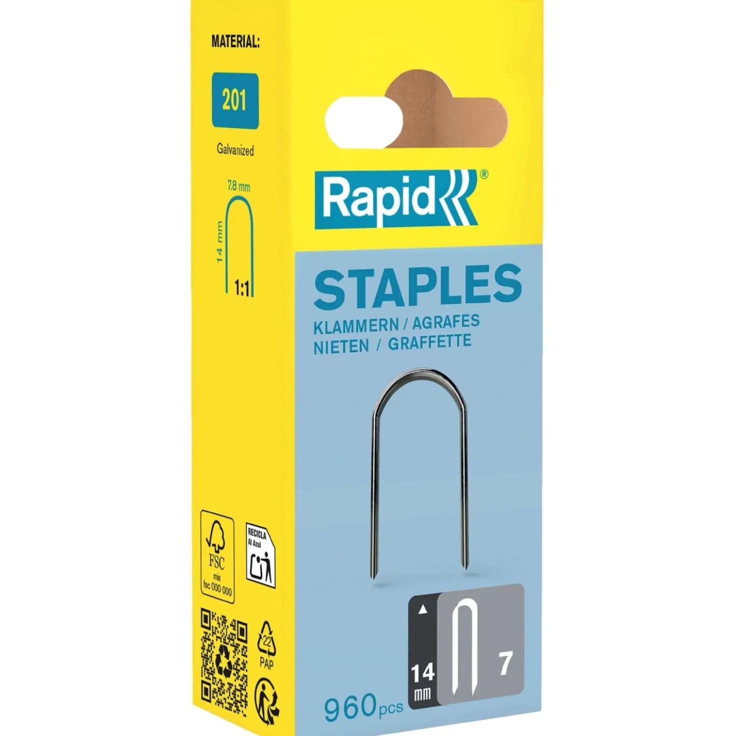 Graffe Rapid per cavi No. 7 da 14 mm