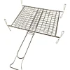 Graticola doppia cromata SANDRIGARDEN con piedi 27x37 cm