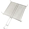 Graticola doppia cromata SANDRIGARDEN con piedi 40x45 cm