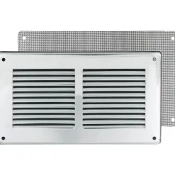 Griglia di aerazione in inox 240 mm x 140 mm