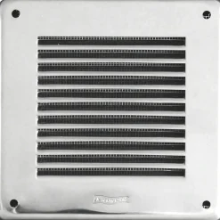 Griglia di aerazione in inox 140 mm x 140 mm