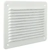 Griglia di aerazione rettangolare in alluminio bianco H165xL193 mm