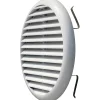 Griglia di aerazione tonda bianca Ø125 - 160 mm