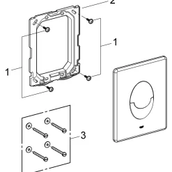 Grohe placca azionamento WC Start satinata