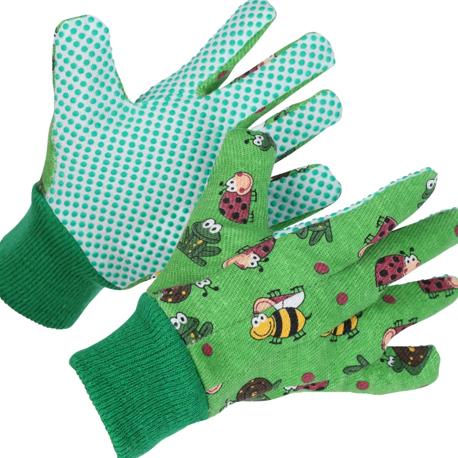 Guanti da lavoro da giardino per bambini LUX-TOOLS Coccinella tg 5