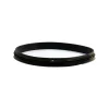 Guarnizione siliconica Ø 80 mm H 12 mm nera 2 pezzi