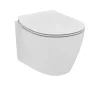 Ideal Standard Connect space vaso sospeso con sedile wc normale bianco
