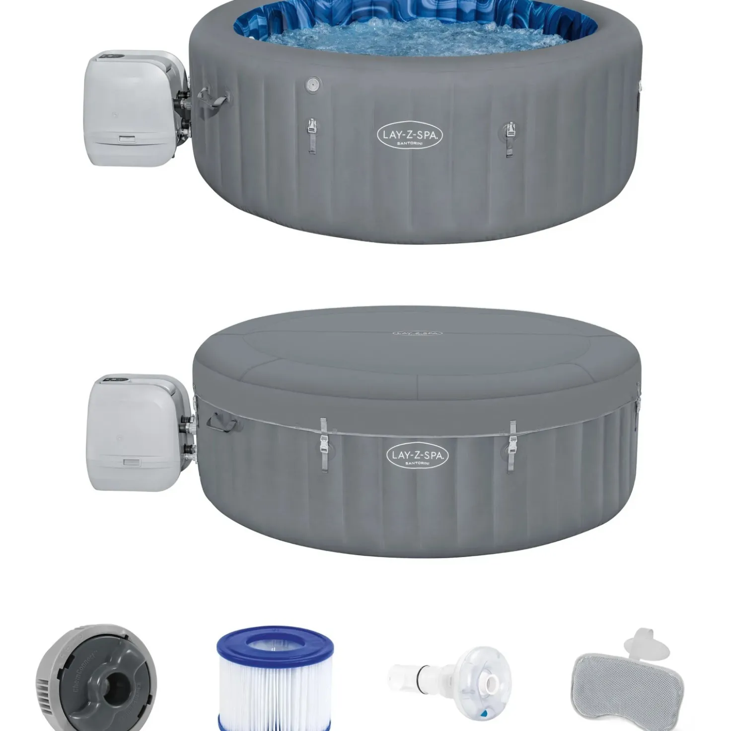 Idromassaggio Bestway LAY-Z-SPA Santorini HydroJet Pro 216x80 cm