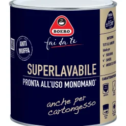 idropittura antimuffa superlavabile monomano bianco 0,75 l Boero