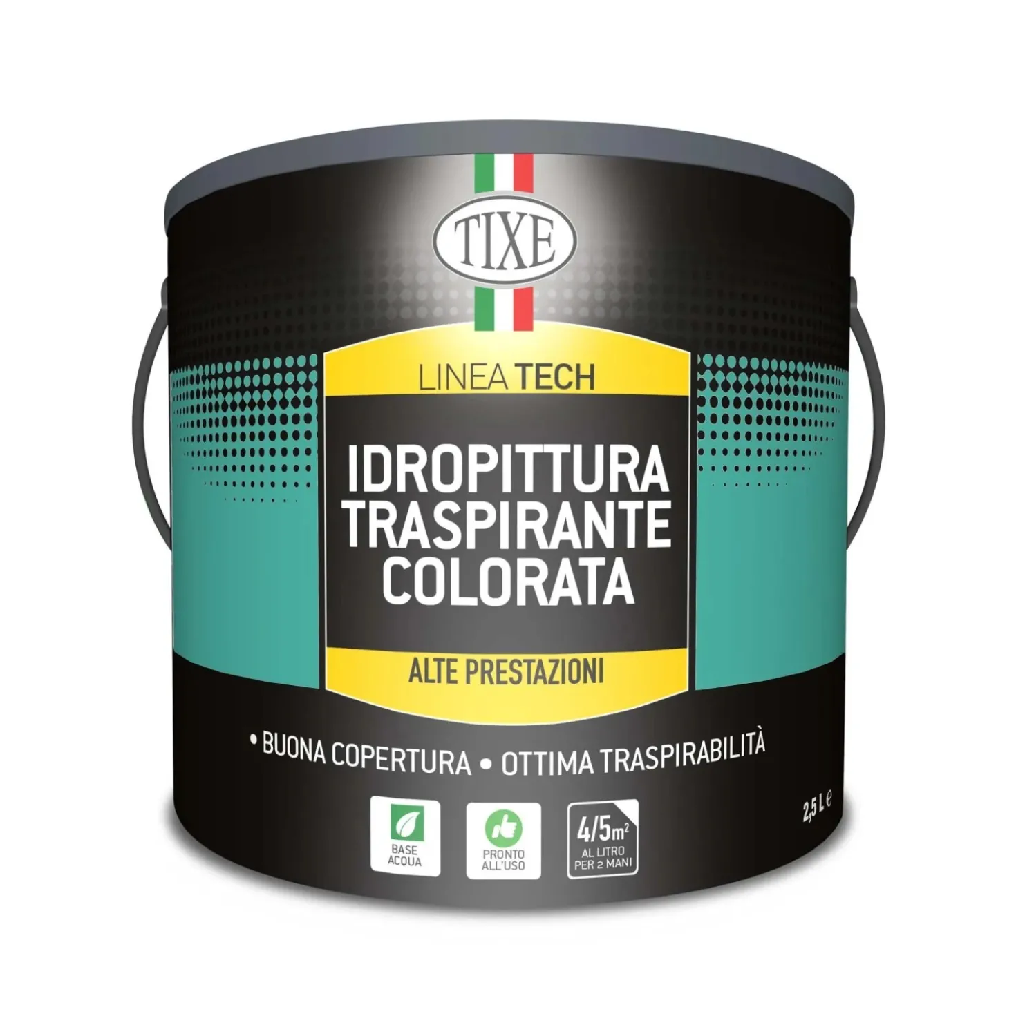 Idropittura colorata Verde scuro 2,5 l