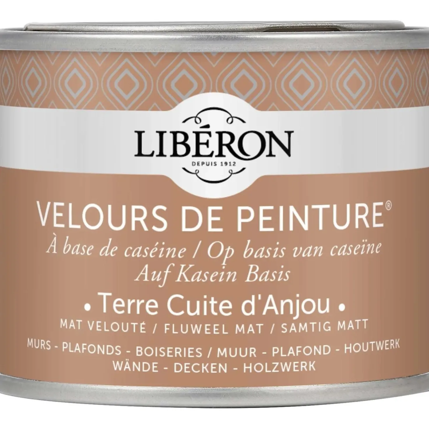 Idropittura lavabile Velours de Peinture Liberon Terre Cuite d`Anjou 0,125 L