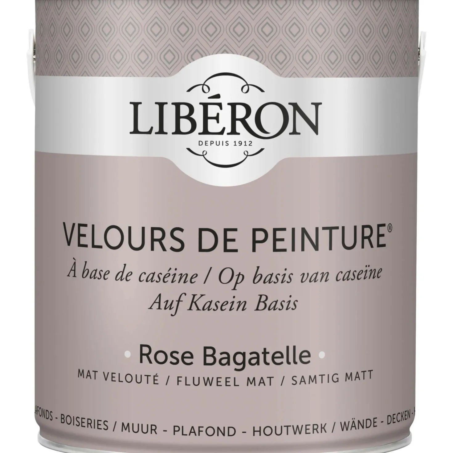 Idropittura lavabile Velours de Peinture Liberon Rose Bagatelle 2,5 L