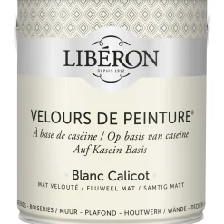 Idropittura lavabile Velours de Peinture Liberon Blanc Calicot 2,5 L
