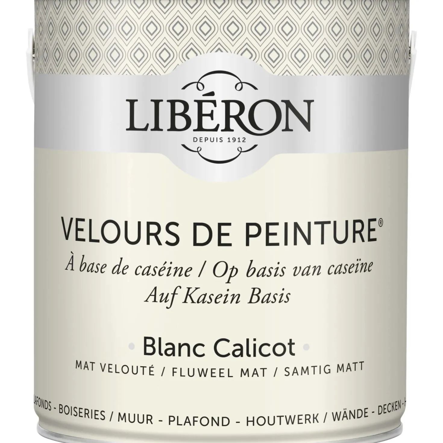 Idropittura lavabile Velours de Peinture Liberon Blanc Calicot 2,5 L