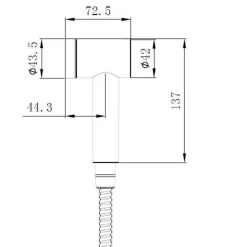 Idroscopino doccia Magneto 1 getto cromo