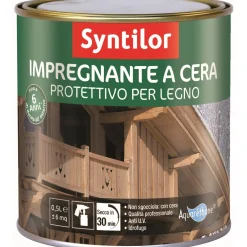 Impregnante per legno a cera effetto noce biondo 0,5 l
