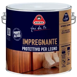 Impregnante per legno a solvente Boero noce scuro 2 l