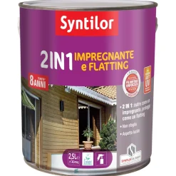 Impregnante per legno e flatting ad acqua effetto lucido verde 2,5 l