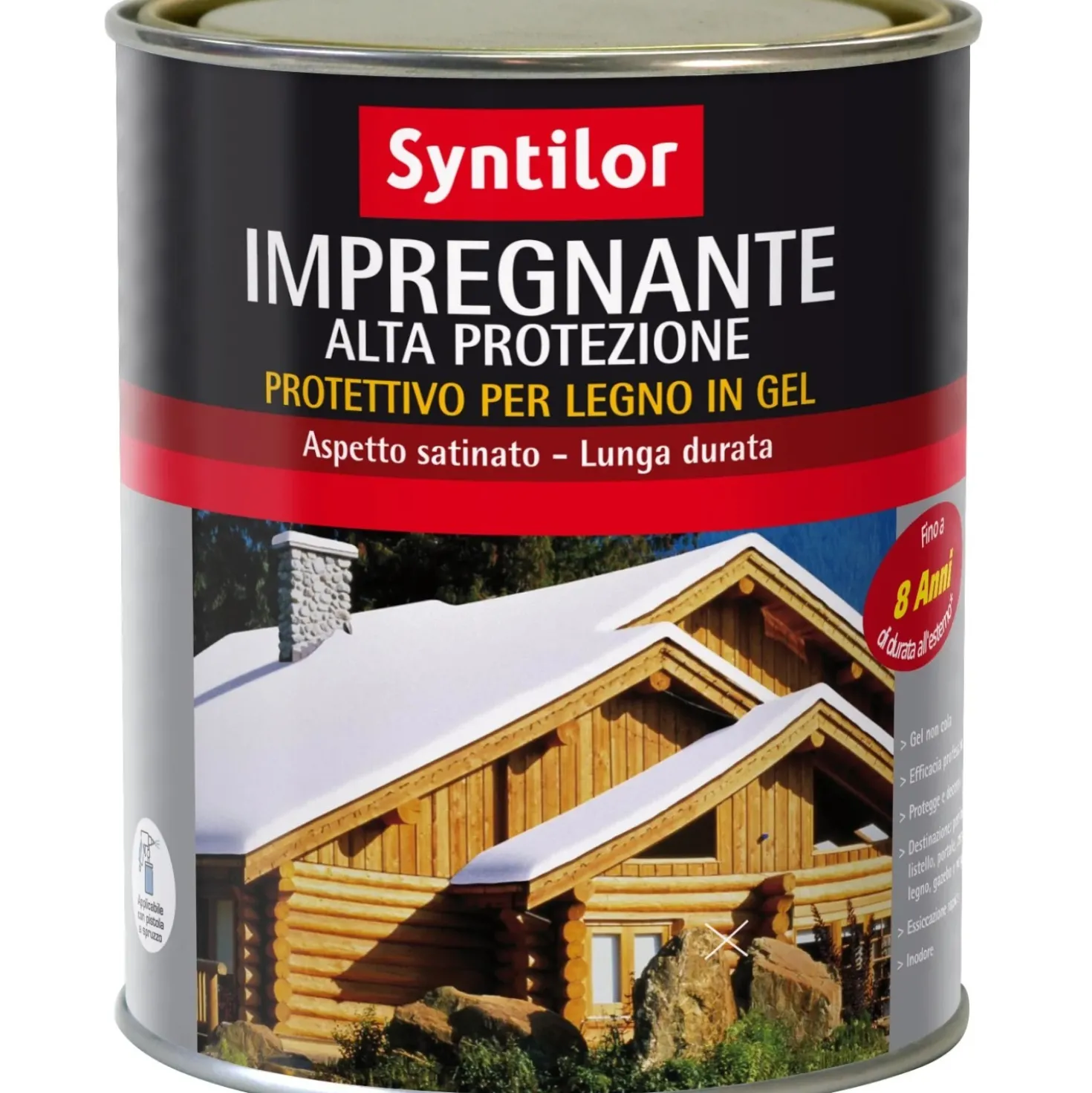 Impregnante per legno in gel Syntilor effetto teck 0,75 l