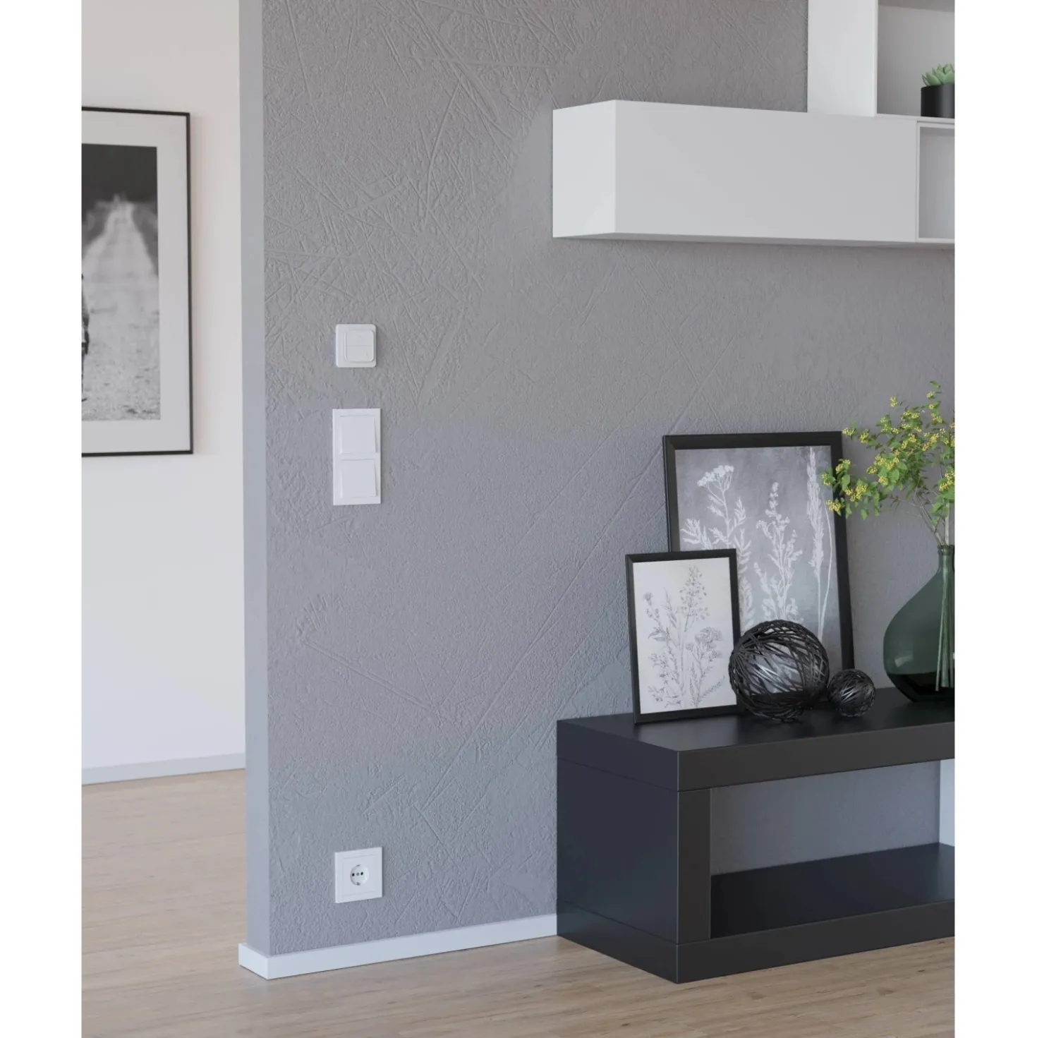 Interruttore a parete Eglo Connect Zigbee Bianco