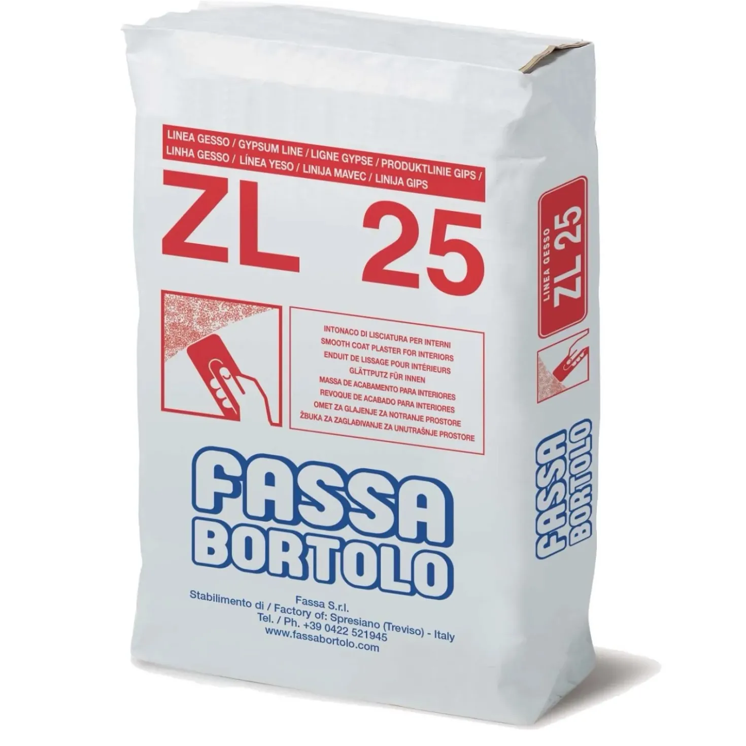 Intonaco di lisciatura Fassa Bortolo ZL25 25 kg