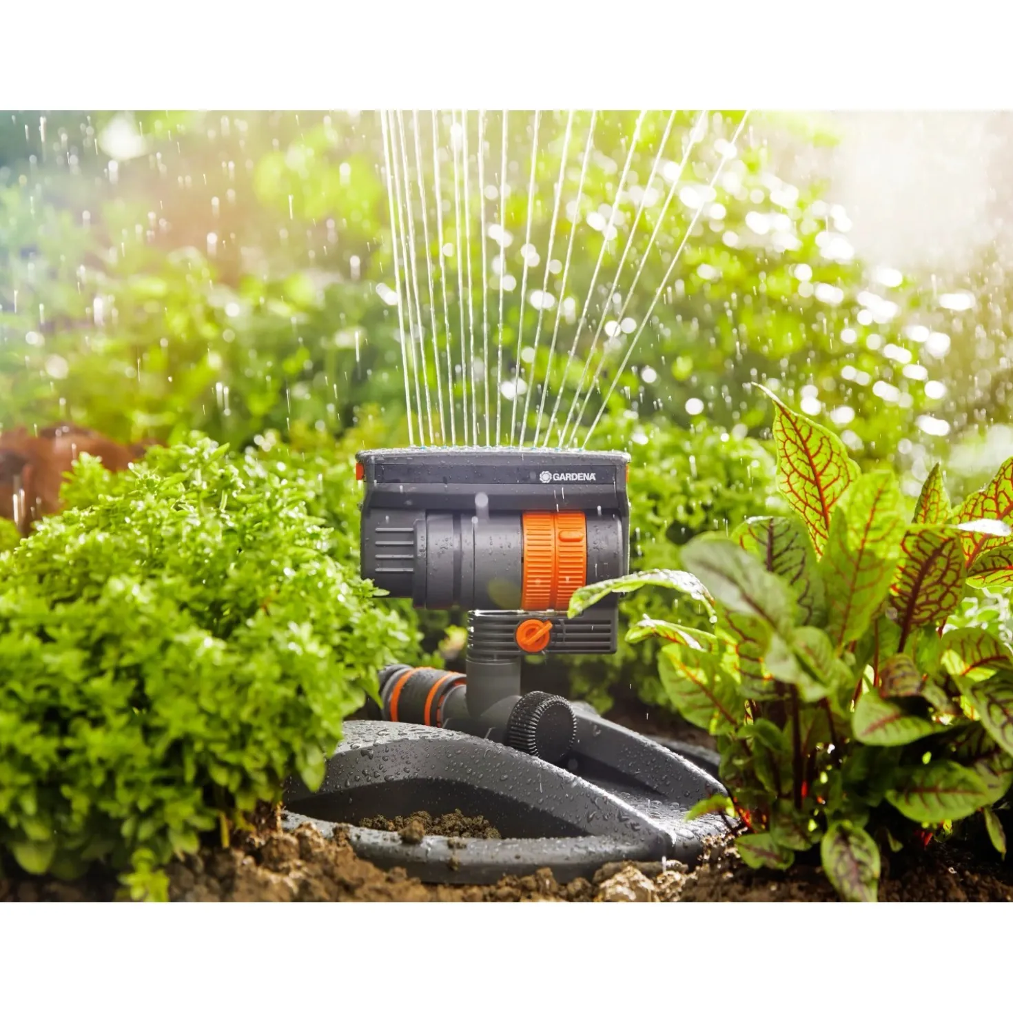 Irrigatore oscillante Gardena AquaZoom compact superficie regolabile 9-216 m²